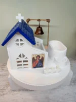 Χειροποίητο σετ καντηλάκι "Εκκλησάκι" - Image 3