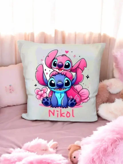 Προσωποποιημένο μαξιλάρι Stitch & Angel