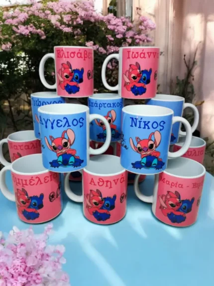 Προσωποποιημένη κούπα Stitch & Lilo
