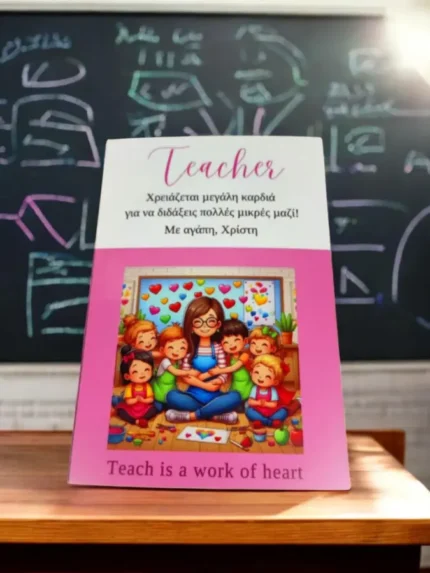Προσωποποιημένο σημειωματάριο Teacher