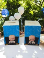 Ξύλινος κουμπαράς Boss Baby