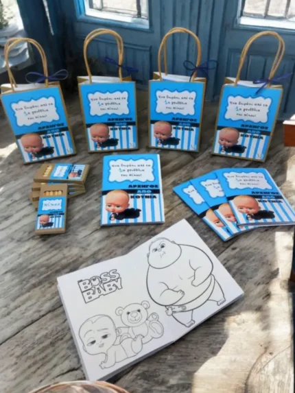 Μπλοκάκι ζωγραφικής με ξυλομπογιές Boss Baby
