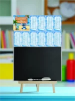 Μαυροπίνακας με προπαίδεια Stitch