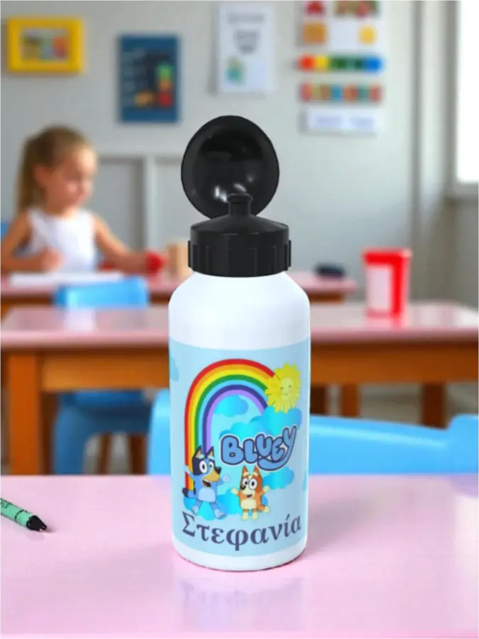 Προσωποποιημένος θερμός Bluey Προσωποποιημένος θερμός Bluey