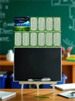 Μαυροπίνακας με προπαίδεια Ποδόσφαιρο