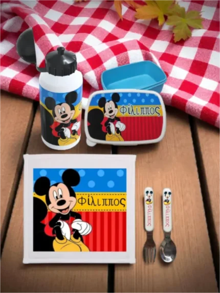 Προσωποποιημένο σετ φαγητού Mickey Mouse