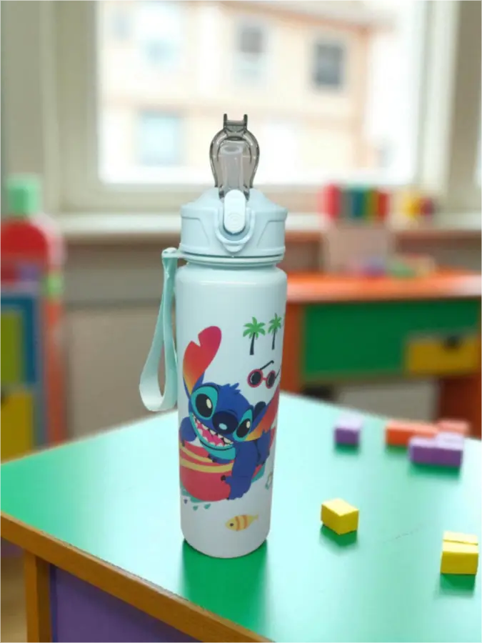 Παγουρίνο με καλαμάκι Stitch Παγουρίνο με καλαμάκι Stitch