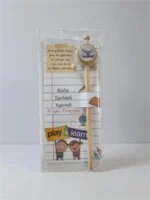 Ξύλινο μολύβι τυμπανάκι "Καλή σχολική χρονιά" - Image 2