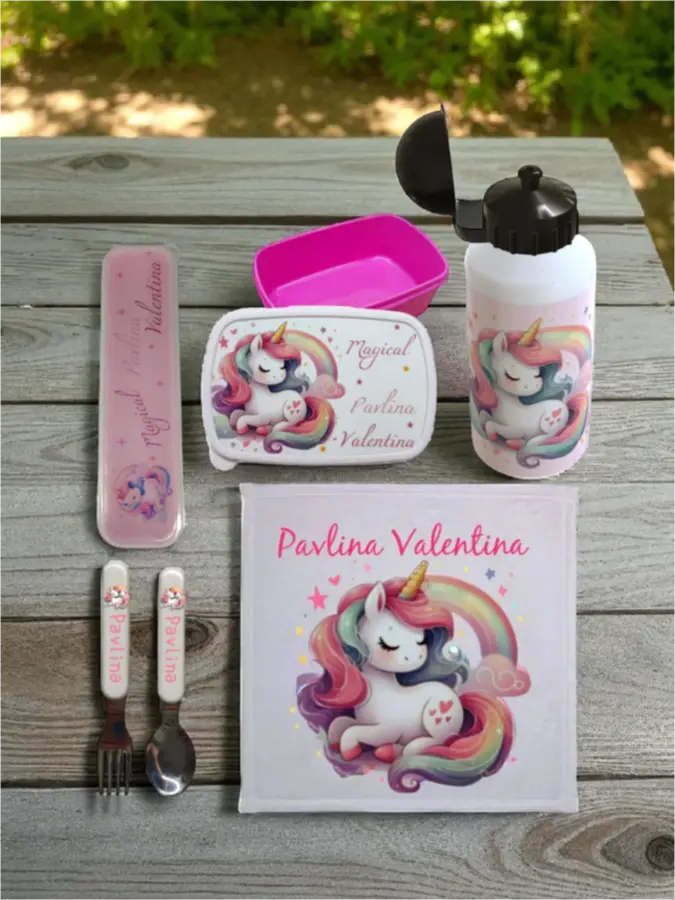 Προσωποποιημένο σετ φαγητού Μονόκερος Προσωποποιημένο σετ φαγητού Μονόκερος