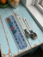 Κουταλοπίρουνα με θήκη Δεινόσαυροι