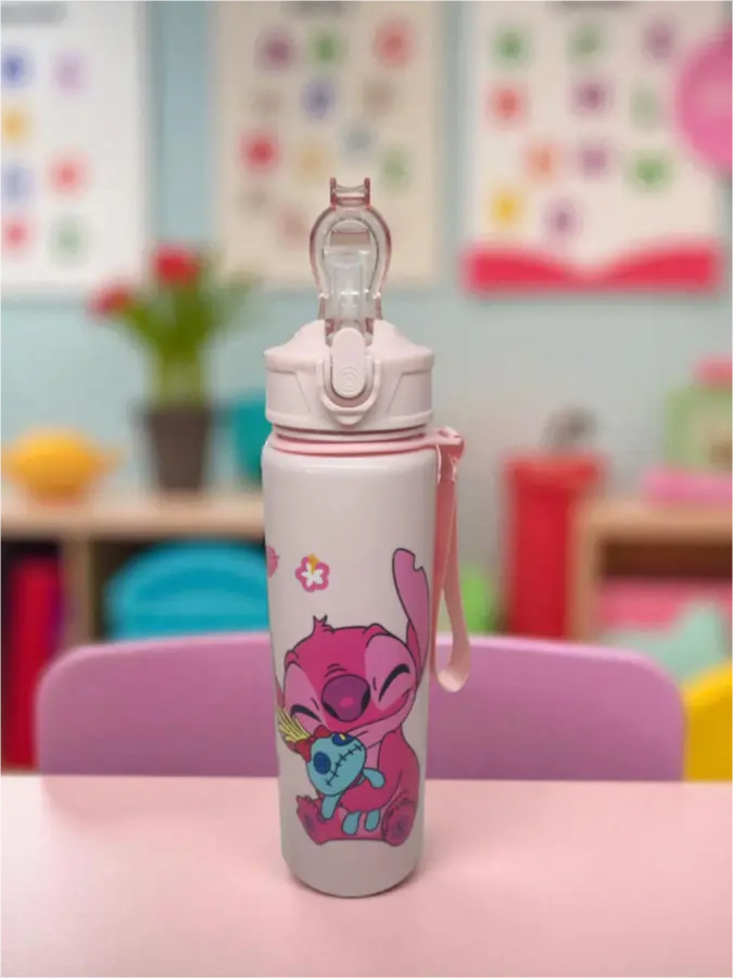 Παγουρίνο με καλαμάκι Stitch Παγουρίνο με καλαμάκι Stitch