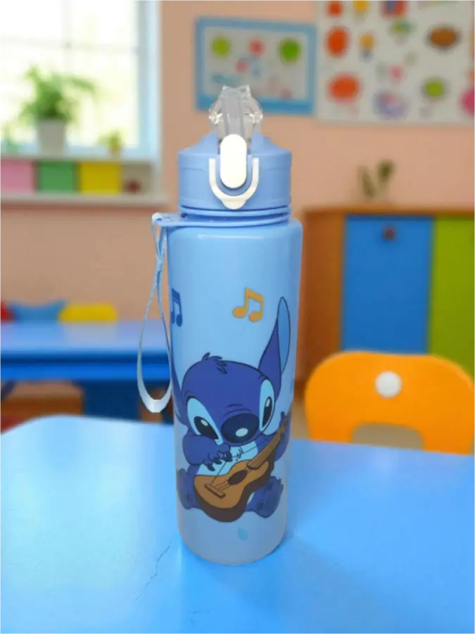 Παγουρίνο με καλαμάκι Stitch Παγουρίνο με καλαμάκι Stitch