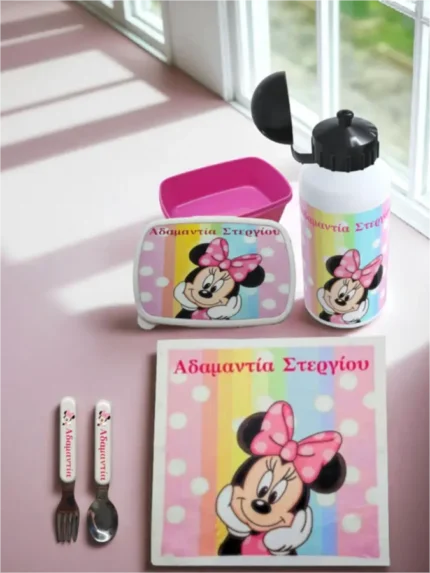 Προσωποποιημένο σετ φαγητού Minnie 