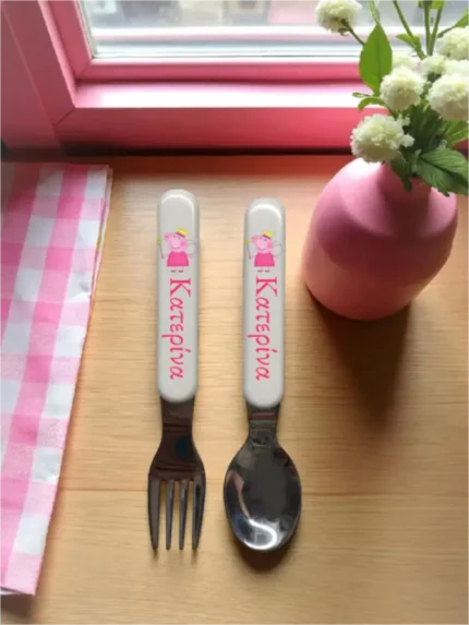 Προσωποποιημένα κουταλοπίρουνα Peppa Pig