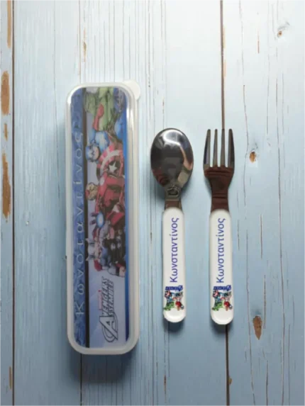 Κουταλοπίρουνα με θήκη Avengers