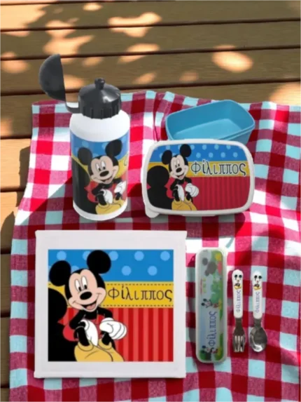 Προσωποποιημένο σετ φαγητού Mickey Mouse