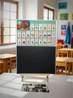 Μαυροπίνακας με Αλφάβητο Κόκορας