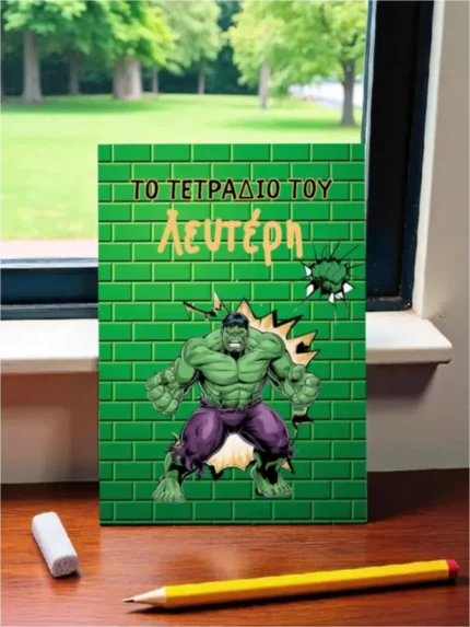 Προσωποποιημένο τετράδιο με όνομα Hulk