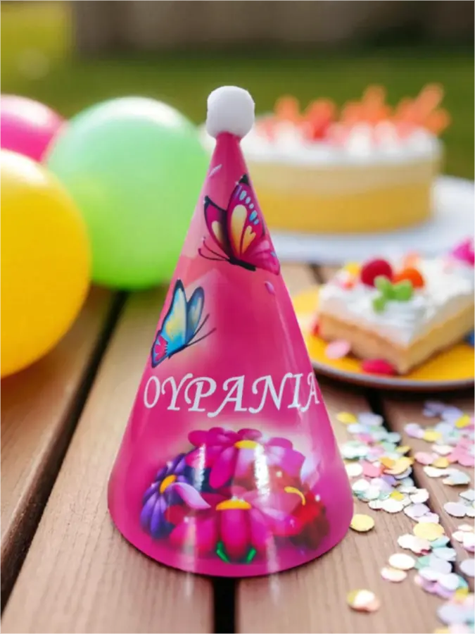 Χάρτινο καπελάκι πάρτι Πεταλούδες Χάρτινο καπελάκι πάρτι Πεταλούδες