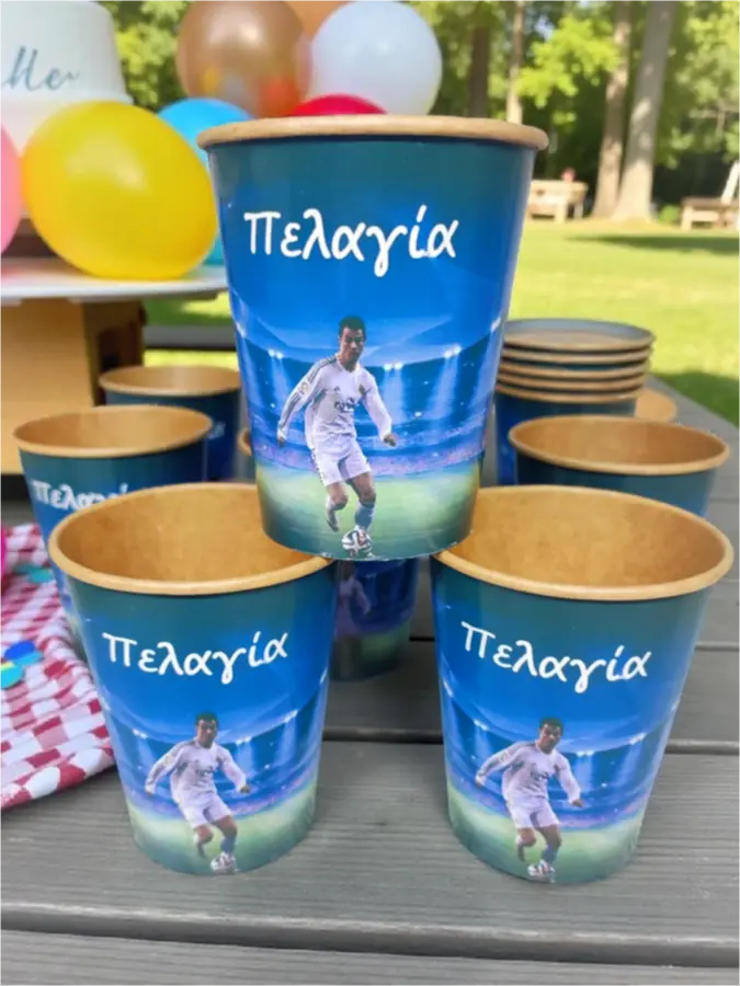 Χάρτινο ποτηράκι πάρτι Ronaldo Χάρτινο ποτηράκι πάρτι Ronaldo