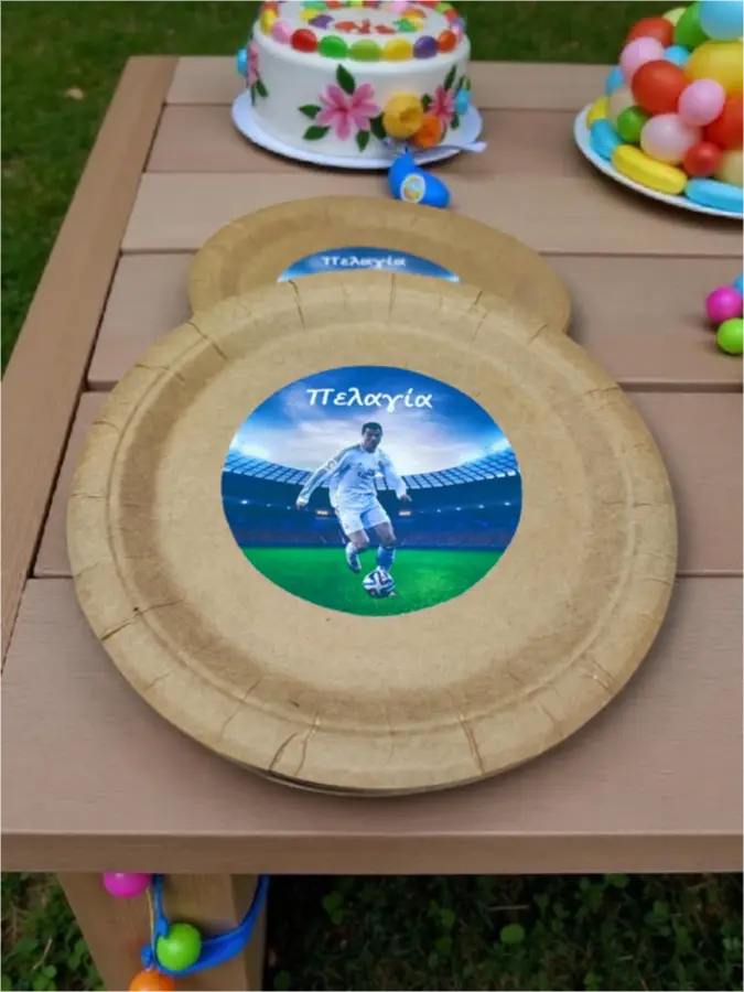 Χάρτινο πιάτο πάρτι Ronaldo Χάρτινο πιάτο πάρτι Ronaldo