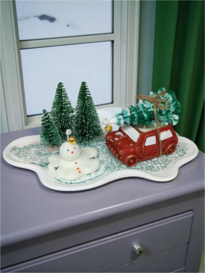 Σετ πορσελάνης με κεριά Αυτοκινητάκι Σετ πορσελάνης με κεριά Αυτοκινητάκι