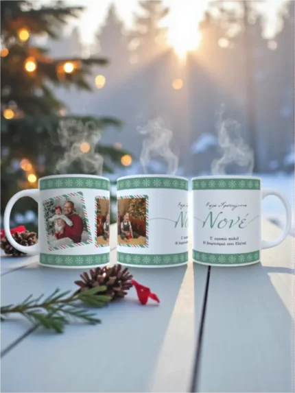 Custom κούπα με φωτογραφίες για Νονό