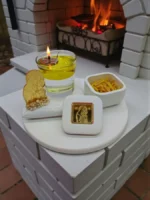 Χειροποίητο σετ καντηλάκι Παναγία