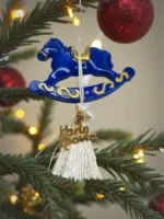 Χειροποίητο γούρι Αλογάκι μπλε