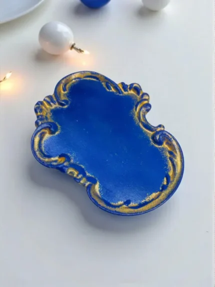 Χειροποίητος ανάγλυφος δίσκος Μπλε