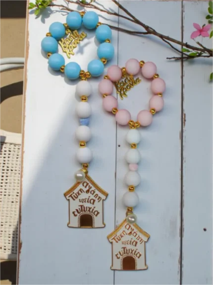 Χειροποίητο γούρι Σπιτάκι με ευχές