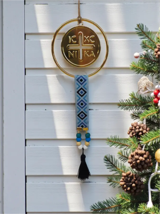 Γούρι Κωνσταντινάτο σε Στεφάνι μπλε Γούρι Κωνσταντινάτο σε Στεφάνι μπλε