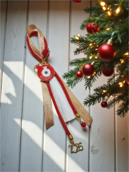 Χειροποίητο κρεμαστό γούρι Διπλό Ρόδι